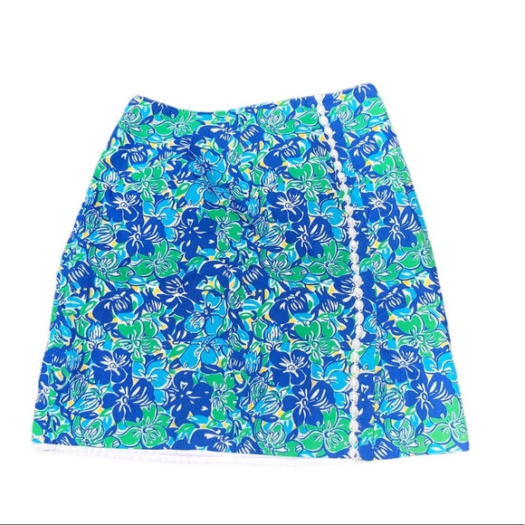 LILLY PULITZER FLORAL SKIRT - Picture 1 of 4